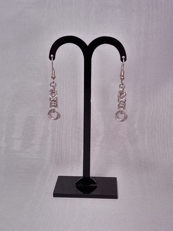 Byzantine Rose Earring Dark silver