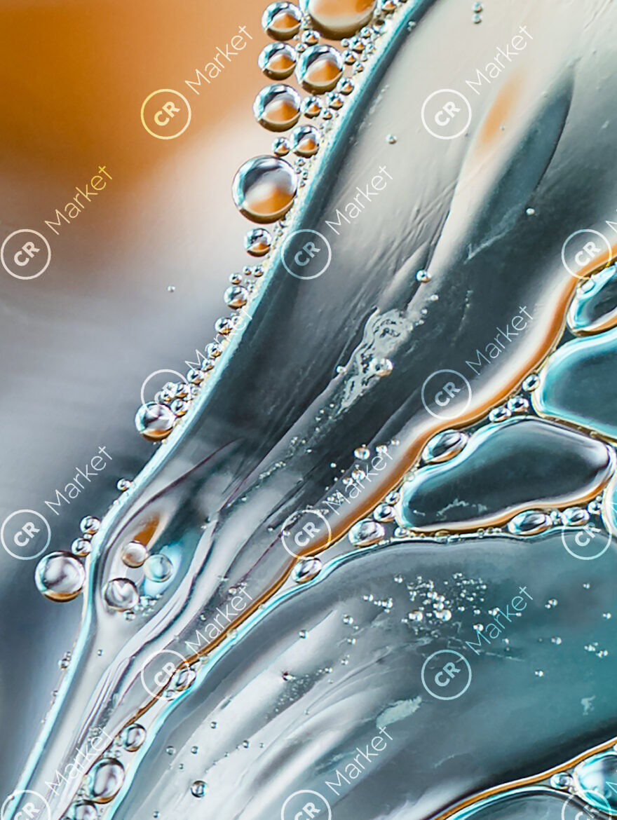 Dali-esque Oil and Water Abstract